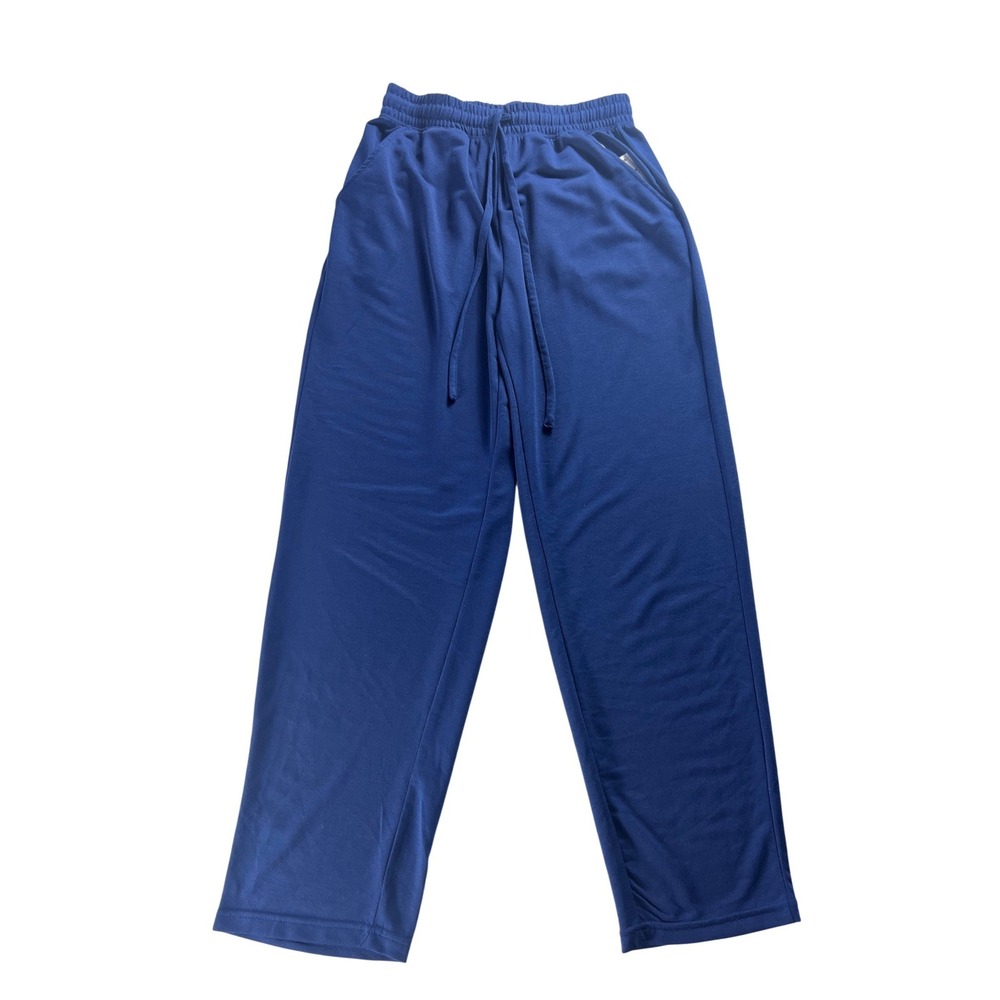 Cuddl Duds Mens Small Blue Lounge Pajama Pants Elastic Drawstring Waist Pockets